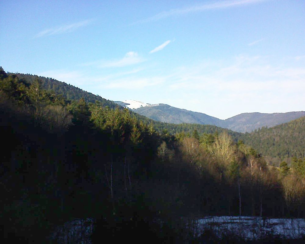 Le petit ballon vu depuis le Domaine Langmatt à Murbach le 16.02.2019 à 15:30 Le petit ballon (Alsace, Vosges) le 16.02.2019 à 15:30