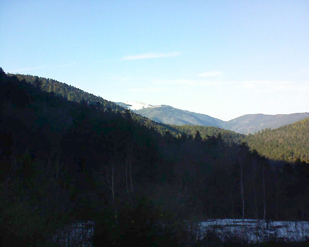 Le petit ballon vu depuis le Domaine Langmatt à Murbach le 16.02.2019 à 16:00 Le petit ballon (Alsace, Vosges) le 16.02.2019 à 16:00