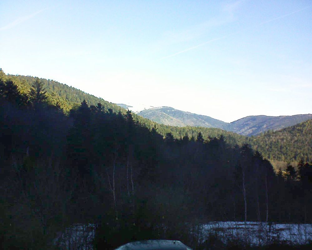 Le petit ballon vu depuis le Domaine Langmatt à Murbach le 17.02.2019 à 09:45 Le petit ballon (Alsace, Vosges) le 17.02.2019 à 09:45