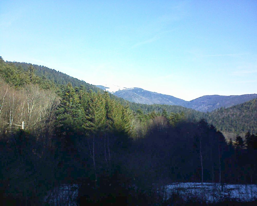 Le petit ballon vu depuis le Domaine Langmatt à Murbach le 17.02.2019 à 10:15 Le petit ballon (Alsace, Vosges) le 17.02.2019 à 10:15