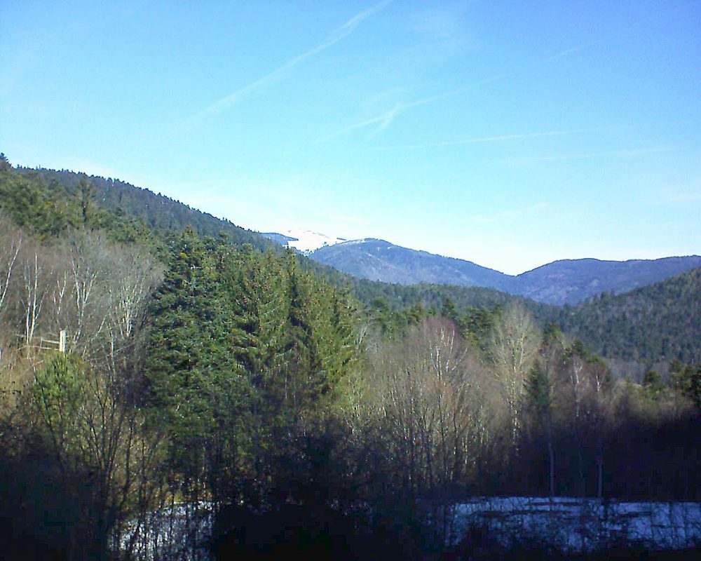 Le petit ballon vu depuis le Domaine Langmatt à Murbach le 17.02.2019 à 10:45 Le petit ballon (Alsace, Vosges) le 17.02.2019 à 10:45