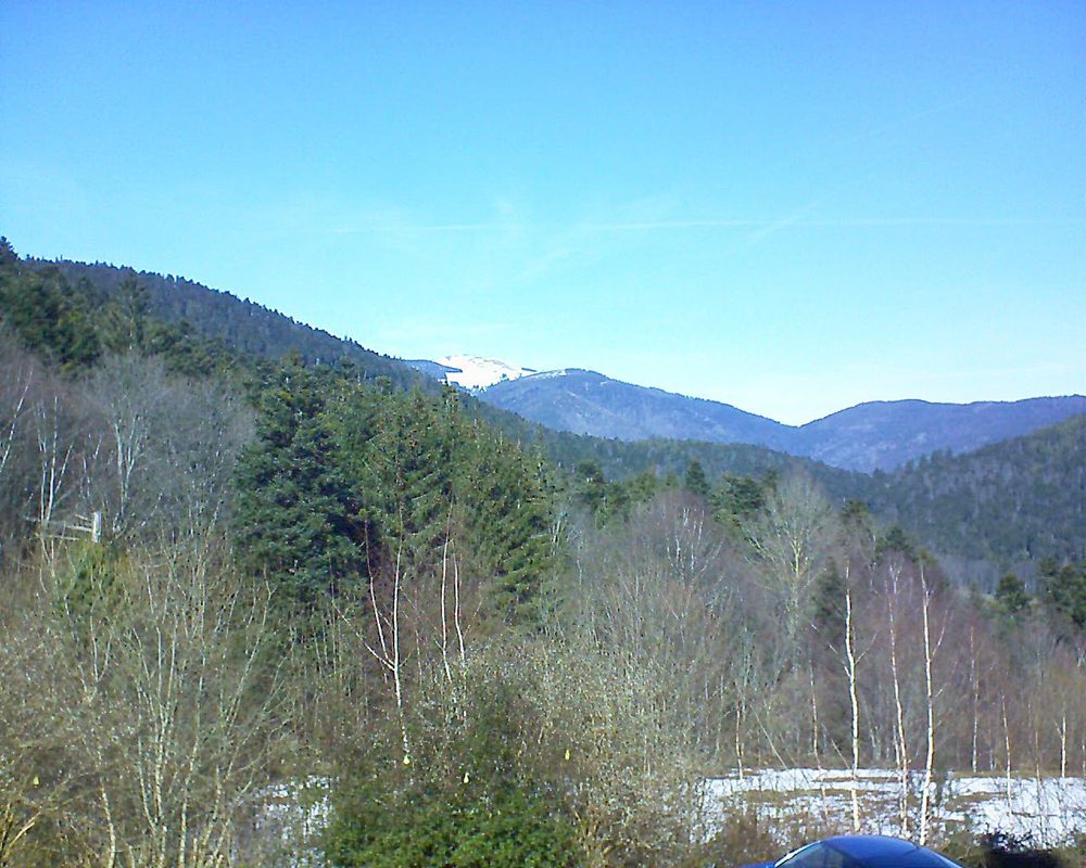Le petit ballon vu depuis le Domaine Langmatt à Murbach le 17.02.2019 à 13:00 Le petit ballon (Alsace, Vosges) le 17.02.2019 à 13:00