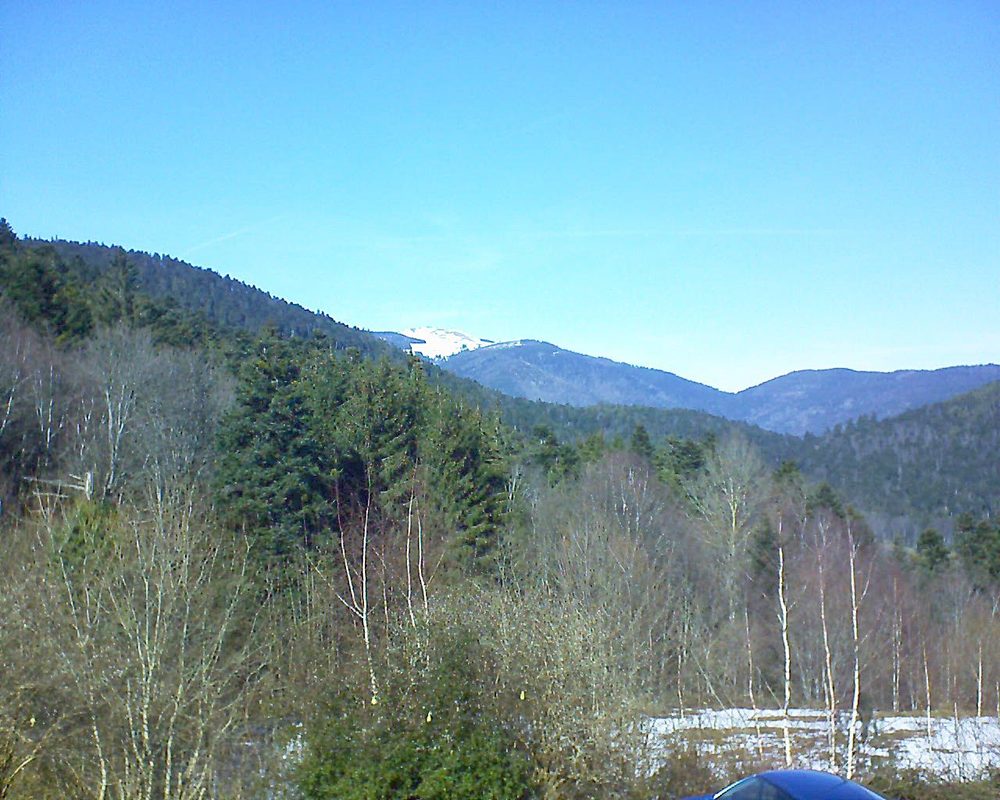 Le petit ballon vu depuis le Domaine Langmatt à Murbach le 17.02.2019 à 13:30 Le petit ballon (Alsace, Vosges) le 17.02.2019 à 13:30