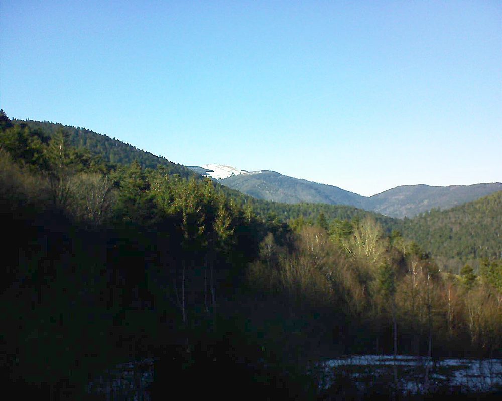 Le petit ballon vu depuis le Domaine Langmatt à Murbach le 17.02.2019 à 15:30 Le petit ballon (Alsace, Vosges) le 17.02.2019 à 15:30