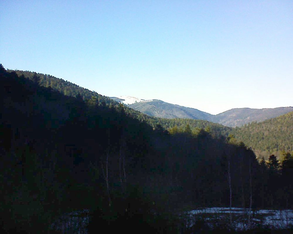 Le petit ballon vu depuis le Domaine Langmatt à Murbach le 17.02.2019 à 15:45 Le petit ballon (Alsace, Vosges) le 17.02.2019 à 15:45