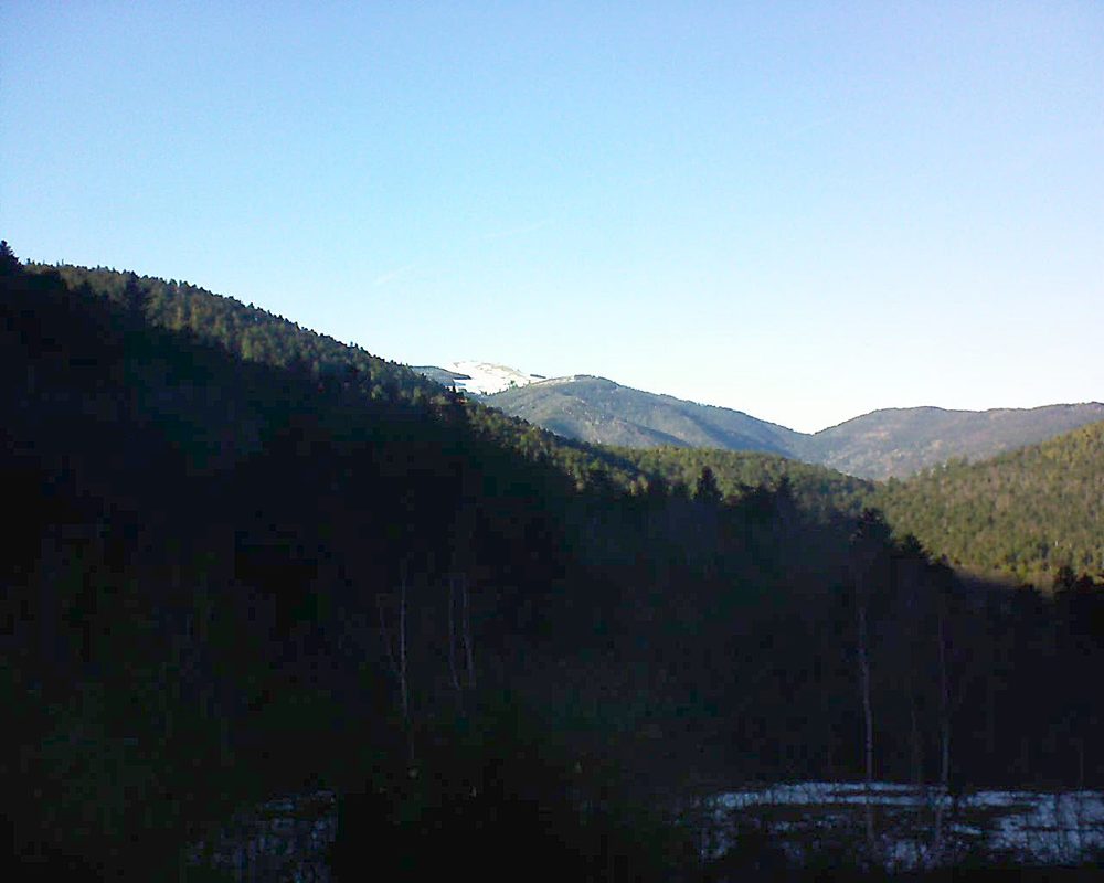 Le petit ballon vu depuis le Domaine Langmatt à Murbach le 17.02.2019 à 16:00 Le petit ballon (Alsace, Vosges) le 17.02.2019 à 16:00
