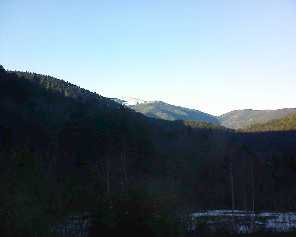 Le petit ballon vu depuis le Domaine Langmatt à Murbach le 17.02.2019 à 16:30 Le petit ballon (Alsace, Vosges) le 17.02.2019 à 16:30