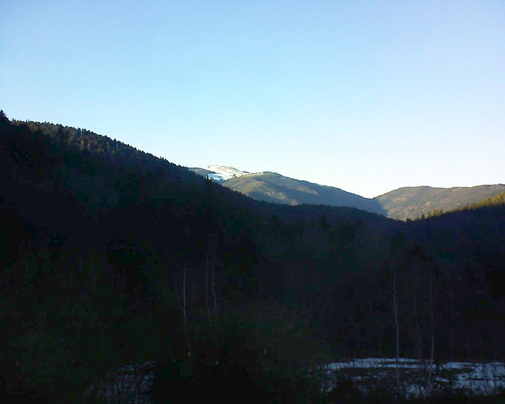 Le petit ballon vu depuis le Domaine Langmatt à Murbach le 17.02.2019 à 16:45 Le petit ballon (Alsace, Vosges) le 17.02.2019 à 16:45