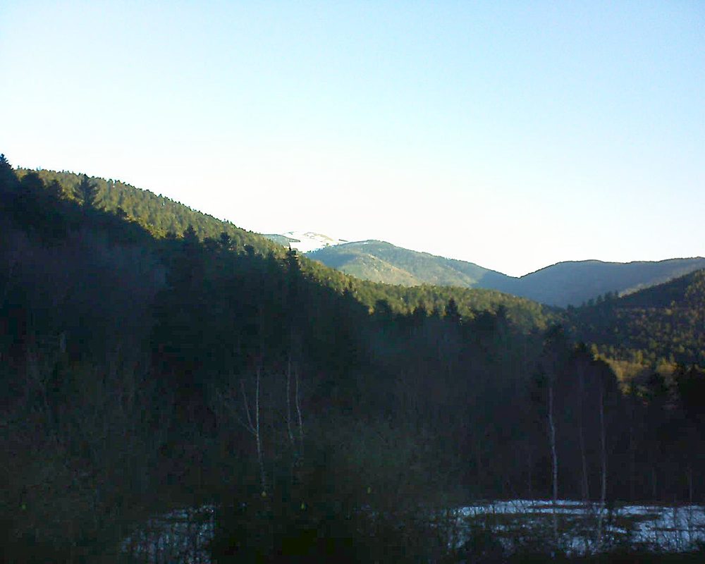 Le petit ballon vu depuis le Domaine Langmatt à Murbach le 18.02.2019 à 08:15 Le petit ballon (Alsace, Vosges) le 18.02.2019 à 08:15