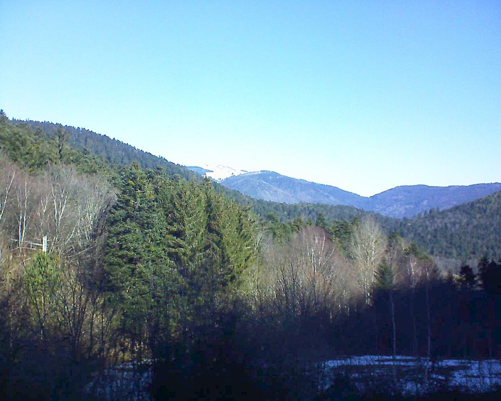 Le petit ballon vu depuis le Domaine Langmatt à Murbach le 18.02.2019 à 10:30 Le petit ballon (Alsace, Vosges) le 18.02.2019 à 10:30