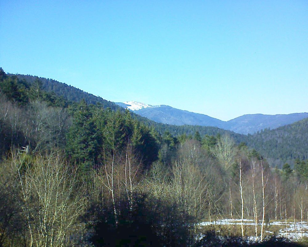 Le petit ballon vu depuis le Domaine Langmatt à Murbach le 18.02.2019 à 15:00 Le petit ballon (Alsace, Vosges) le 18.02.2019 à 15:00