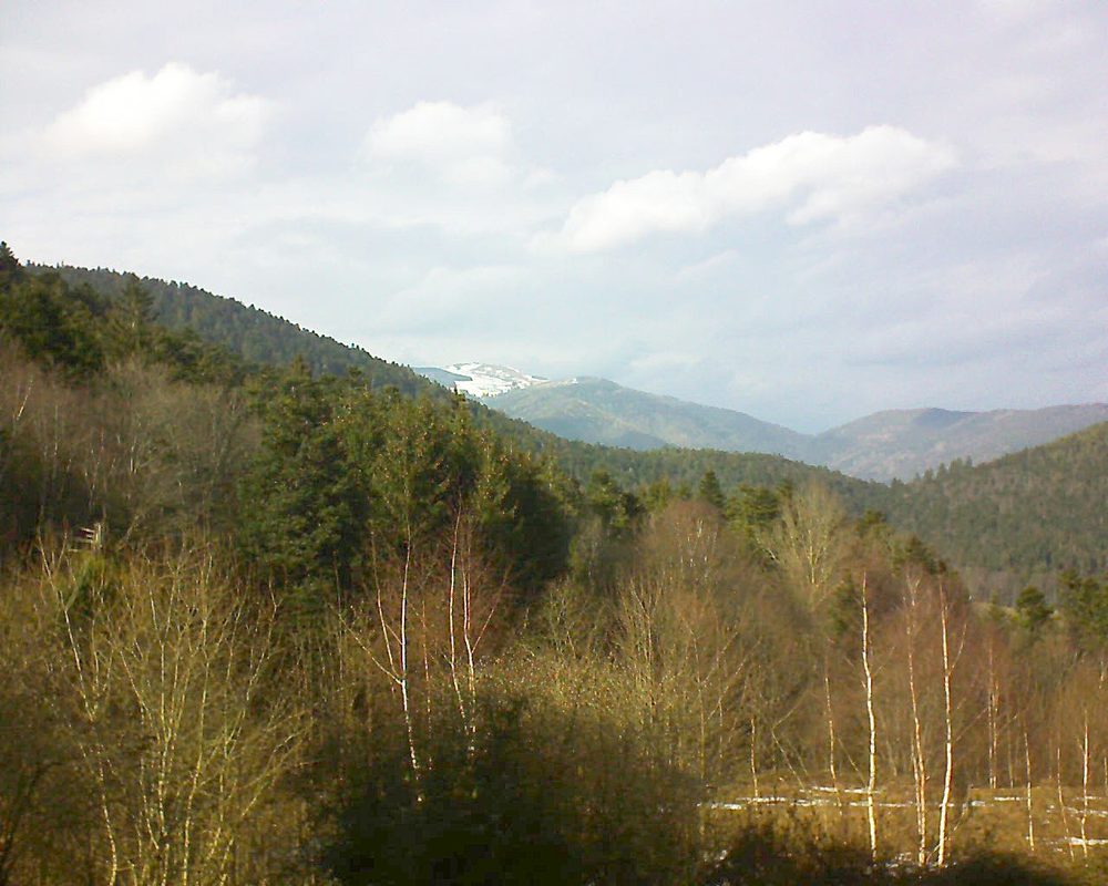 Le petit ballon vu depuis le Domaine Langmatt à Murbach le 19.02.2019 à 15:00 Le petit ballon (Alsace, Vosges) le 19.02.2019 à 15:00