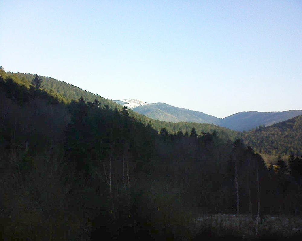 Le petit ballon vu depuis le Domaine Langmatt à Murbach le 21.02.2019 à 09:00 Le petit ballon (Alsace, Vosges) le 21.02.2019 à 09:00
