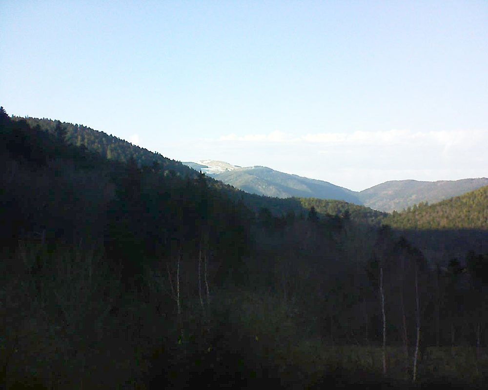 Le petit ballon vu depuis le Domaine Langmatt à Murbach le 21.02.2019 à 16:30 Le petit ballon (Alsace, Vosges) le 21.02.2019 à 16:30