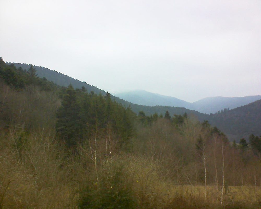Le petit ballon vu depuis le Domaine Langmatt à Murbach le 22.02.2019 à 09:45 Le petit ballon (Alsace, Vosges) le 22.02.2019 à 09:45
