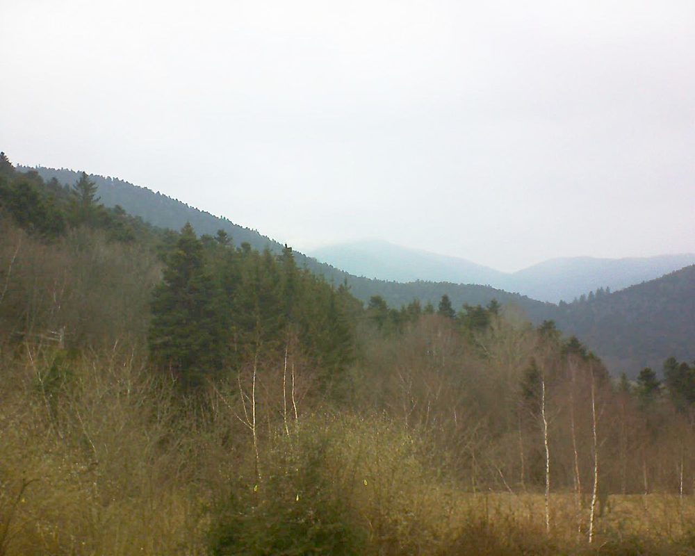 Le petit ballon vu depuis le Domaine Langmatt à Murbach le 22.02.2019 à 10:00 Le petit ballon (Alsace, Vosges) le 22.02.2019 à 10:00