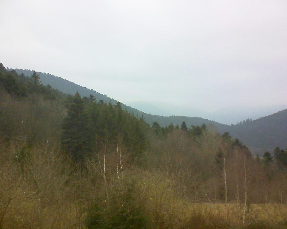 Le petit ballon vu depuis le Domaine Langmatt à Murbach le 22.02.2019 à 10:30 Le petit ballon (Alsace, Vosges) le 22.02.2019 à 10:30