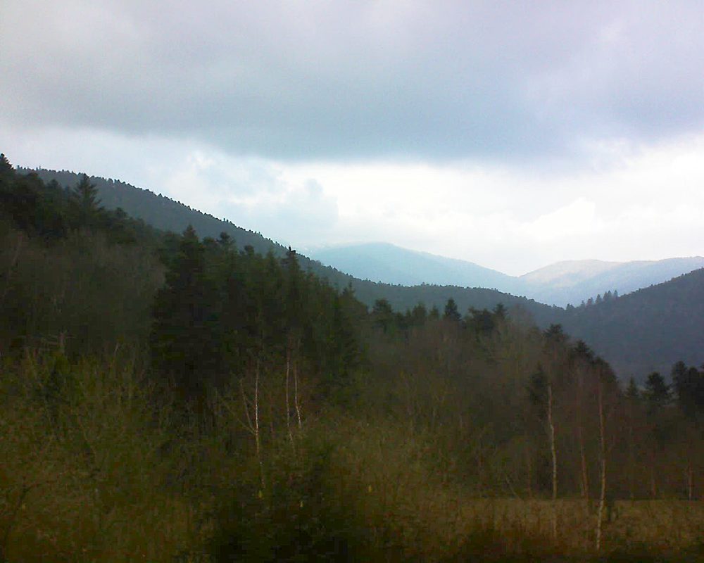 Le petit ballon vu depuis le Domaine Langmatt à Murbach le 22.02.2019 à 16:00 Le petit ballon (Alsace, Vosges) le 22.02.2019 à 16:00