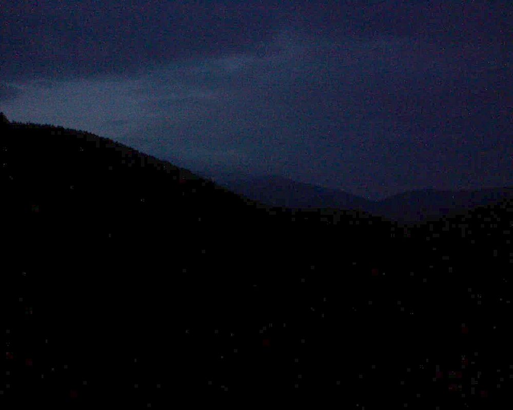 Le petit ballon vu depuis le Domaine Langmatt à Murbach le 22.02.2019 à 18:30 Le petit ballon (Alsace, Vosges) le 22.02.2019 à 18:30
