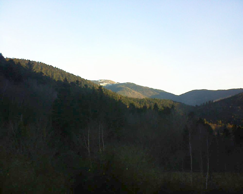 Le petit ballon vu depuis le Domaine Langmatt à Murbach le 24.02.2019 à 07:45 Le petit ballon (Alsace, Vosges) le 24.02.2019 à 07:45
