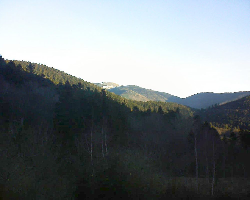 Le petit ballon vu depuis le Domaine Langmatt à Murbach le 24.02.2019 à 08:00 Le petit ballon (Alsace, Vosges) le 24.02.2019 à 08:00