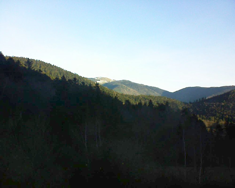 Le petit ballon vu depuis le Domaine Langmatt à Murbach le 24.02.2019 à 08:15 Le petit ballon (Alsace, Vosges) le 24.02.2019 à 08:15