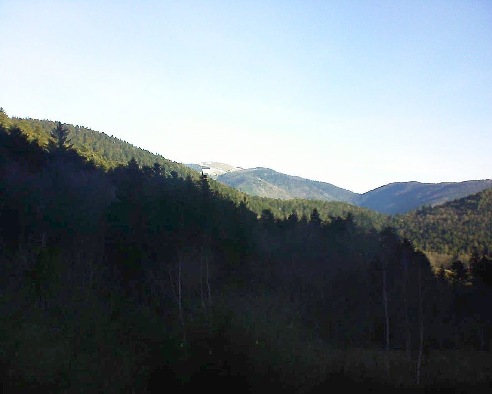 Le petit ballon vu depuis le Domaine Langmatt à Murbach le 24.02.2019 à 09:00 Le petit ballon (Alsace, Vosges) le 24.02.2019 à 09:00