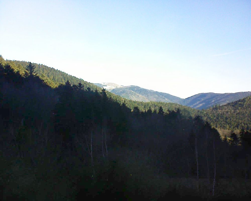 Le petit ballon vu depuis le Domaine Langmatt à Murbach le 24.02.2019 à 09:15 Le petit ballon (Alsace, Vosges) le 24.02.2019 à 09:15