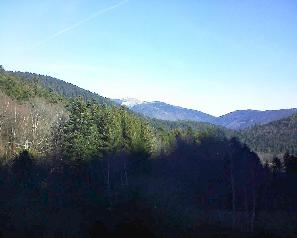 Le petit ballon vu depuis le Domaine Langmatt à Murbach le 24.02.2019 à 10:00 Le petit ballon (Alsace, Vosges) le 24.02.2019 à 10:00
