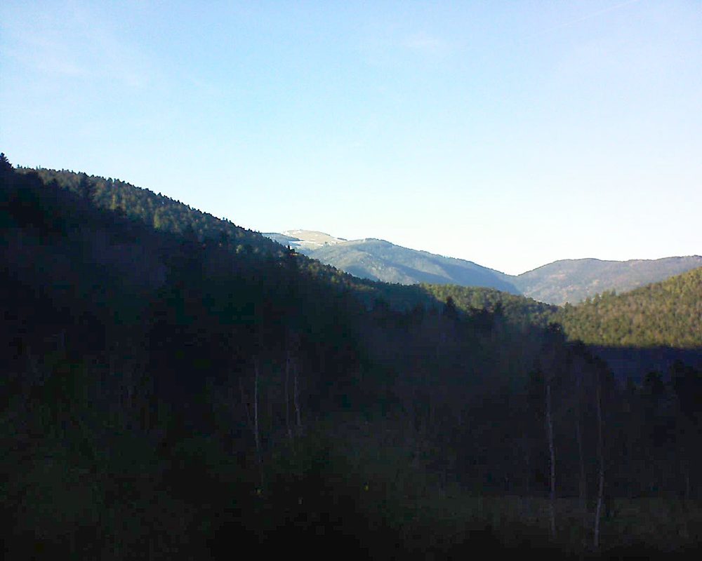 Le petit ballon vu depuis le Domaine Langmatt à Murbach le 24.02.2019 à 16:30 Le petit ballon (Alsace, Vosges) le 24.02.2019 à 16:30