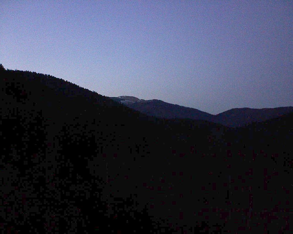Le petit ballon vu depuis le Domaine Langmatt à Murbach le 24.02.2019 à 18:30 Le petit ballon (Alsace, Vosges) le 24.02.2019 à 18:30
