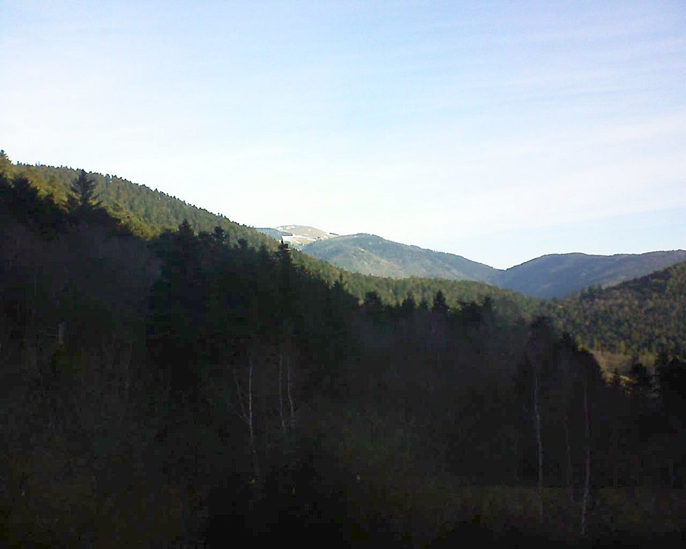 Le petit ballon vu depuis le Domaine Langmatt à Murbach le 25.02.2019 à 09:00 Le petit ballon (Alsace, Vosges) le 25.02.2019 à 09:00