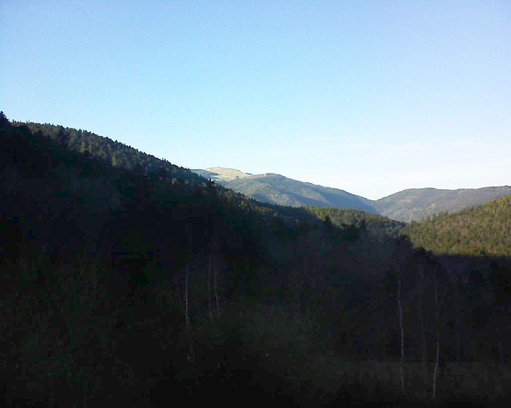 Le petit ballon vu depuis le Domaine Langmatt à Murbach le 25.02.2019 à 16:30 Le petit ballon (Alsace, Vosges) le 25.02.2019 à 16:30