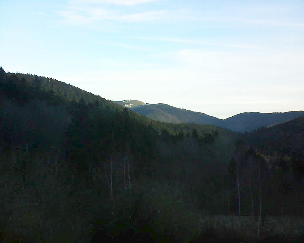 Le petit ballon vu depuis le Domaine Langmatt à Murbach le 26.02.2019 à 07:45 Le petit ballon (Alsace, Vosges) le 26.02.2019 à 07:45
