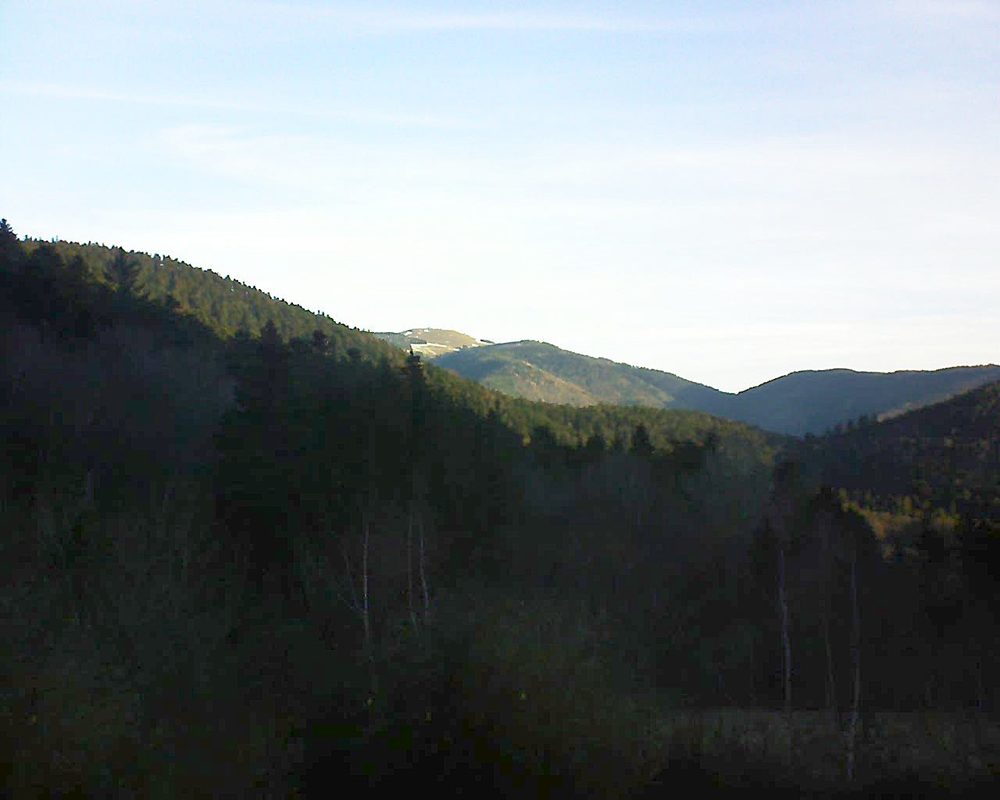 Le petit ballon vu depuis le Domaine Langmatt à Murbach le 26.02.2019 à 08:00 Le petit ballon (Alsace, Vosges) le 26.02.2019 à 08:00