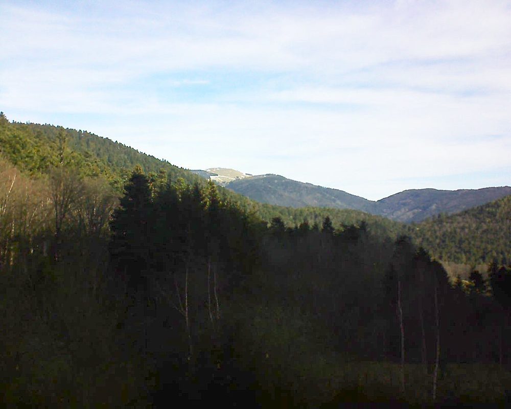 Le petit ballon vu depuis le Domaine Langmatt à Murbach le 26.02.2019 à 09:45 Le petit ballon (Alsace, Vosges) le 26.02.2019 à 09:45