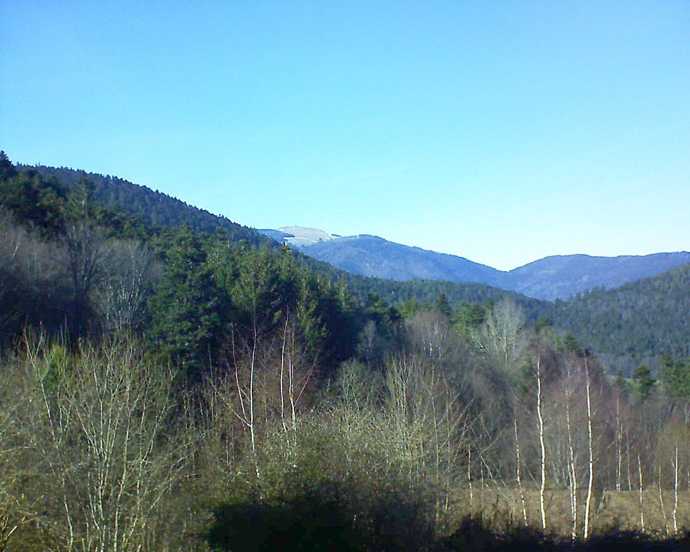 Le petit ballon vu depuis le Domaine Langmatt à Murbach le 26.02.2019 à 15:30 Le petit ballon (Alsace, Vosges) le 26.02.2019 à 15:30