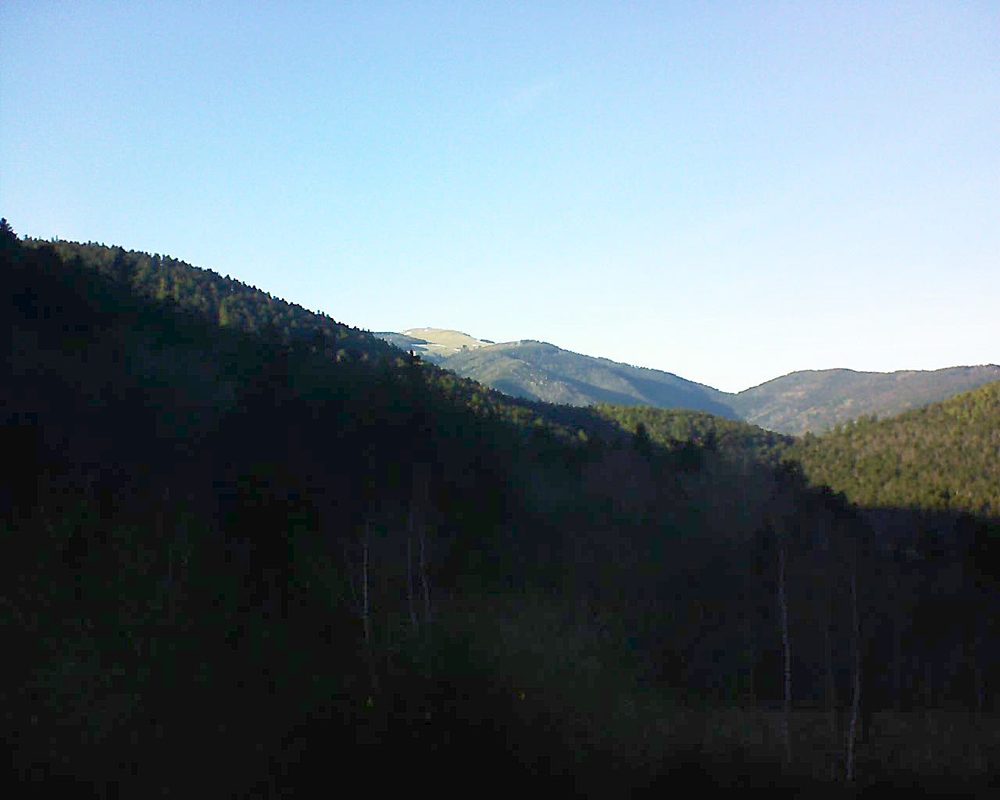 Le petit ballon vu depuis le Domaine Langmatt à Murbach le 26.02.2019 à 16:30 Le petit ballon (Alsace, Vosges) le 26.02.2019 à 16:30