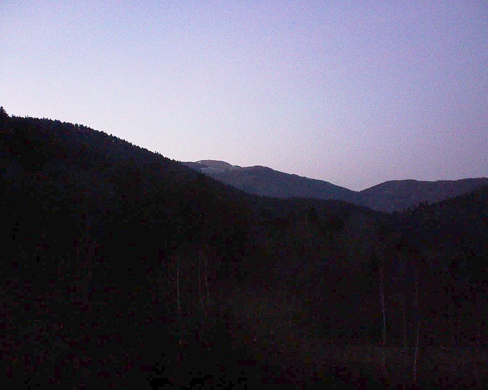 Le petit ballon vu depuis le Domaine Langmatt à Murbach le 26.02.2019 à 18:30 Le petit ballon (Alsace, Vosges) le 26.02.2019 à 18:30