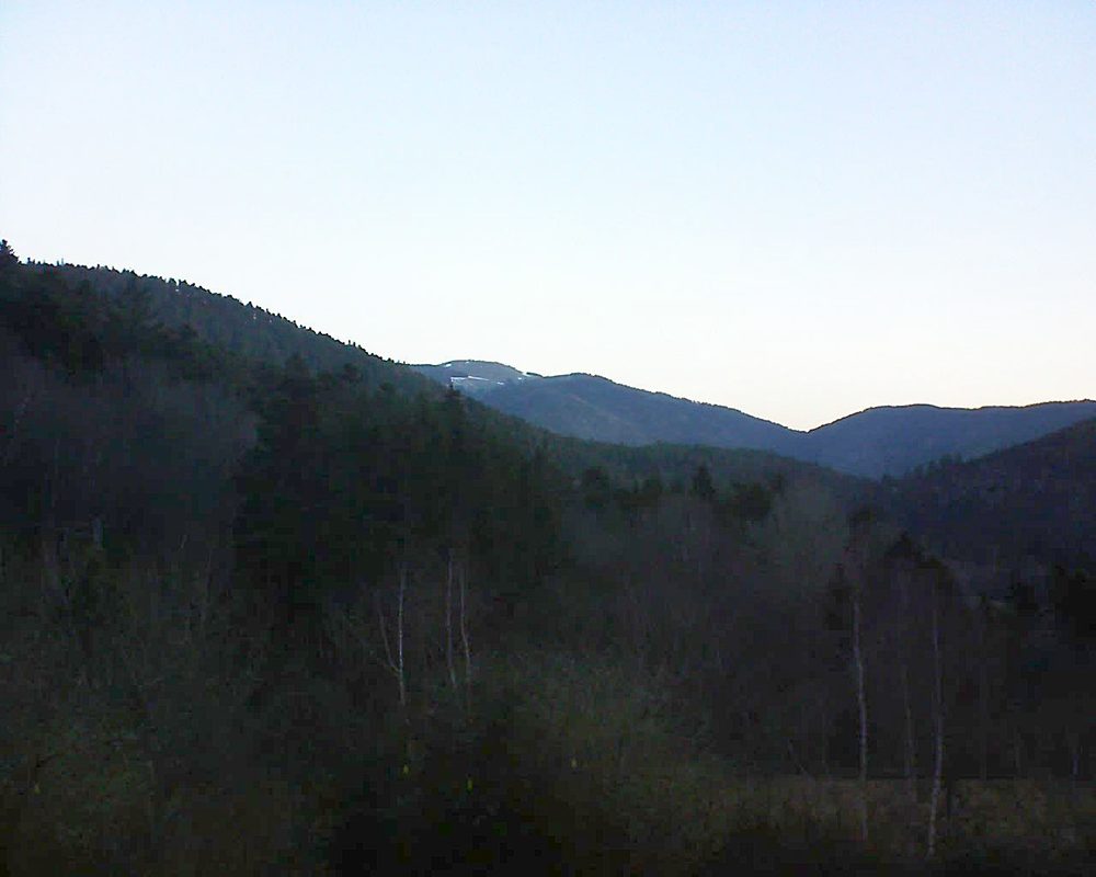Le petit ballon vu depuis le Domaine Langmatt à Murbach le 27.02.2019 à 07:15 Le petit ballon (Alsace, Vosges) le 27.02.2019 à 07:15