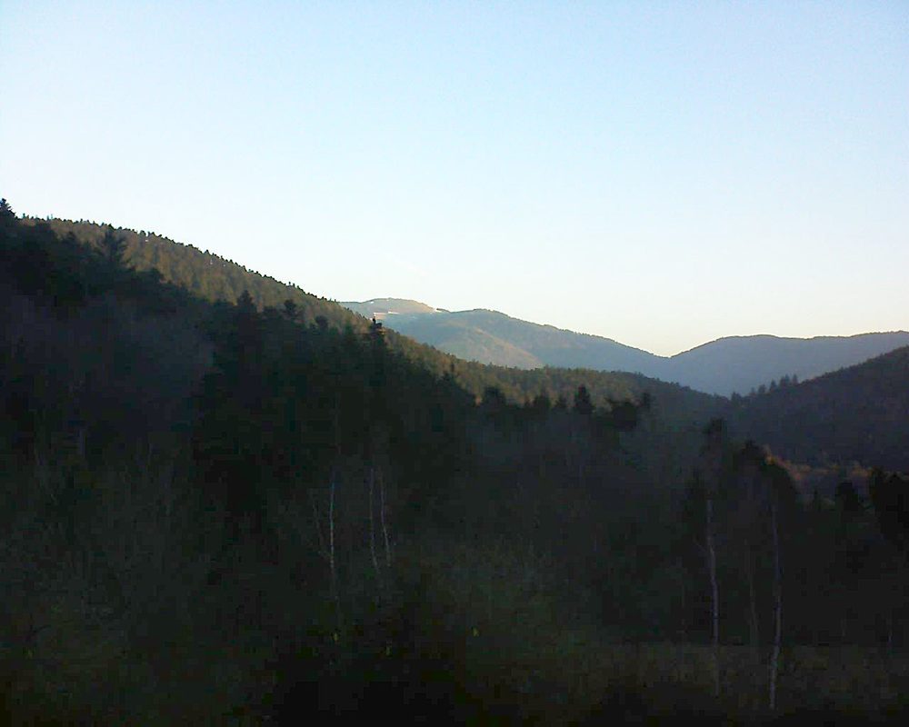 Le petit ballon vu depuis le Domaine Langmatt à Murbach le 28.02.2019 à 07:30 Le petit ballon (Alsace, Vosges) le 28.02.2019 à 07:30