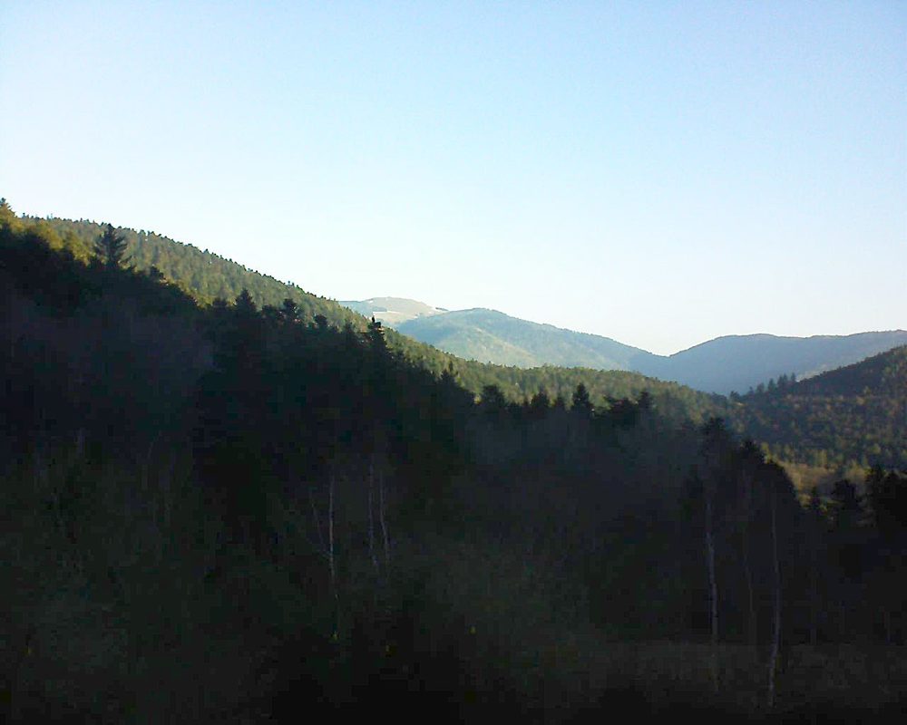 Le petit ballon vu depuis le Domaine Langmatt à Murbach le 28.02.2019 à 08:15 Le petit ballon (Alsace, Vosges) le 28.02.2019 à 08:15