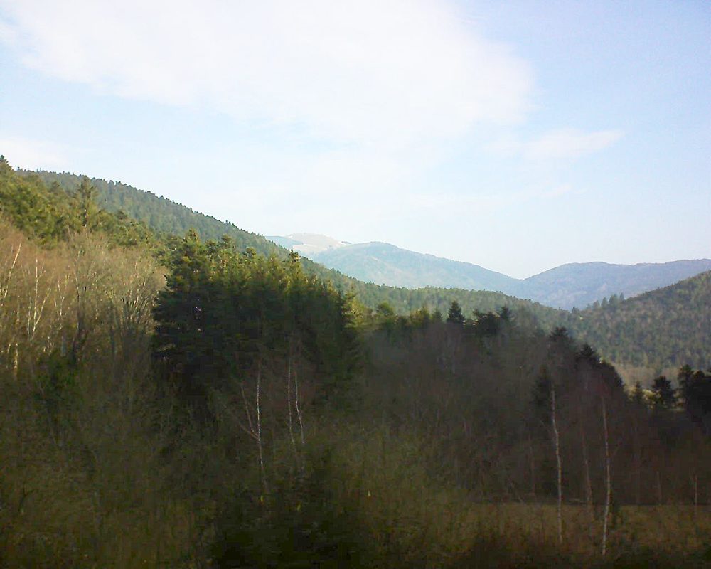Le petit ballon vu depuis le Domaine Langmatt à Murbach le 28.02.2019 à 09:45 Le petit ballon (Alsace, Vosges) le 28.02.2019 à 09:45