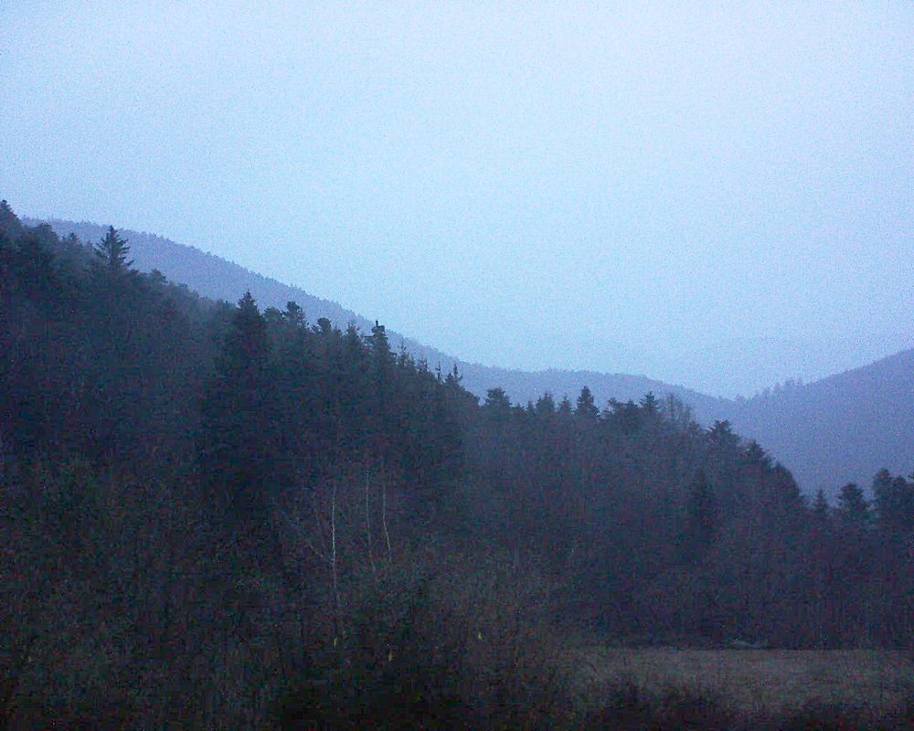Le petit ballon vu depuis le Domaine Langmatt à Murbach le 01.03.2019 à 07:15 Le petit ballon (Alsace, Vosges) le 01.03.2019 à 07:15