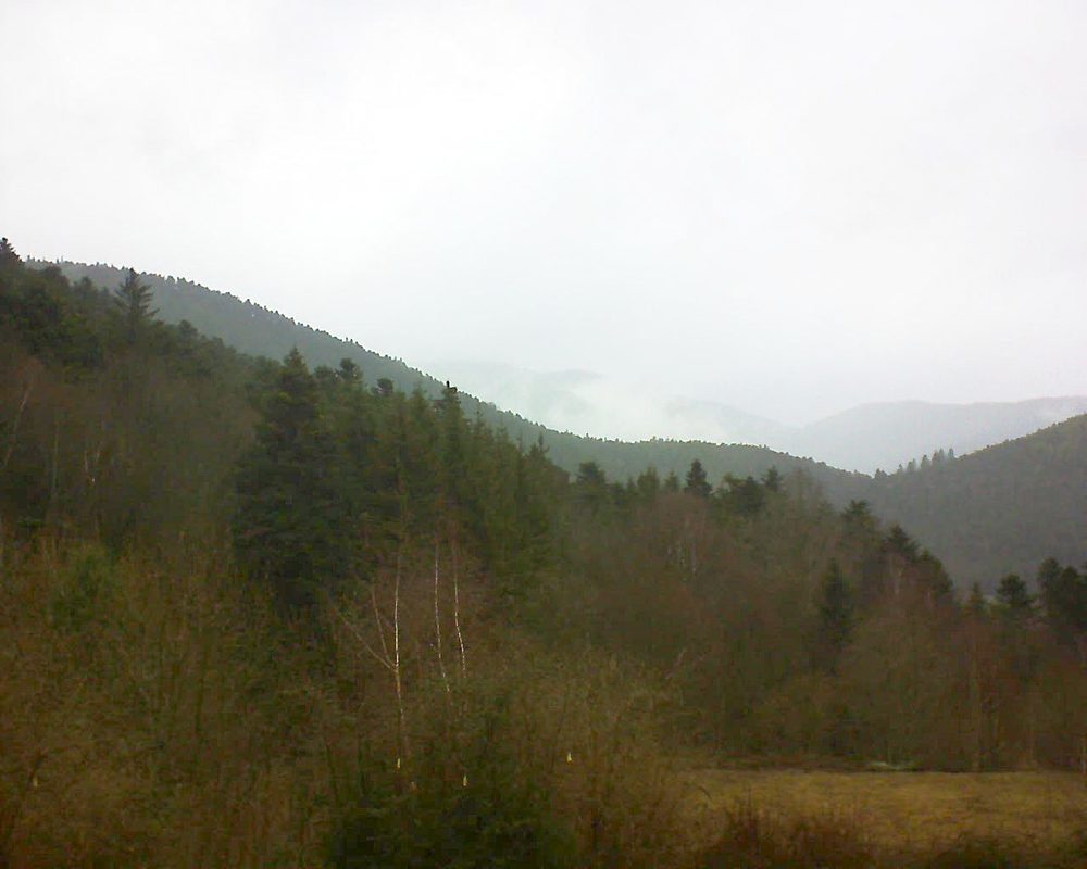 Le petit ballon vu depuis le Domaine Langmatt à Murbach le 01.03.2019 à 11:15 Le petit ballon (Alsace, Vosges) le 01.03.2019 à 11:15