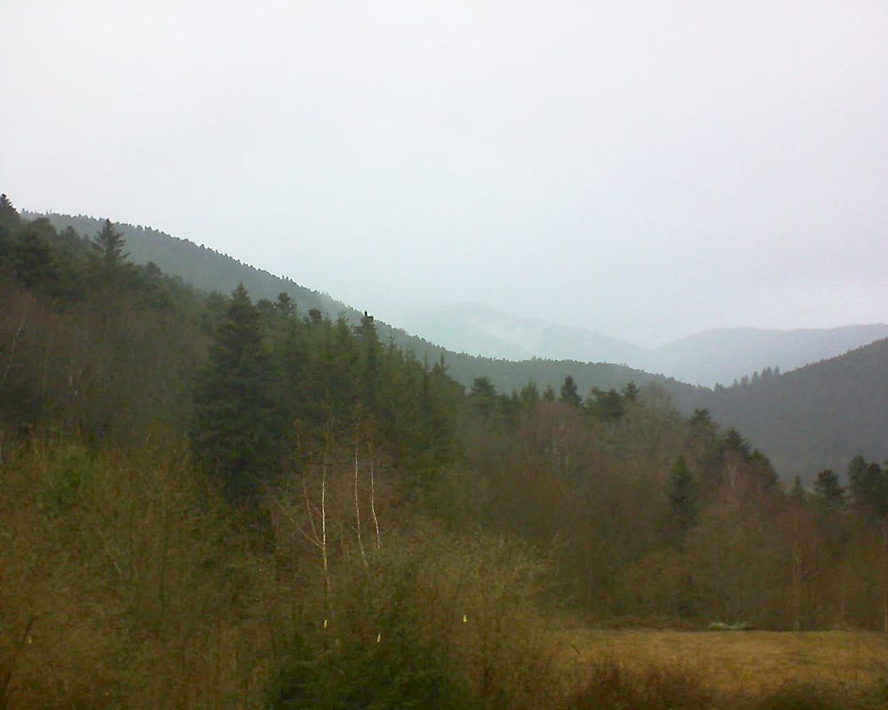 Le petit ballon vu depuis le Domaine Langmatt à Murbach le 01.03.2019 à 12:30 Le petit ballon (Alsace, Vosges) le 01.03.2019 à 12:30