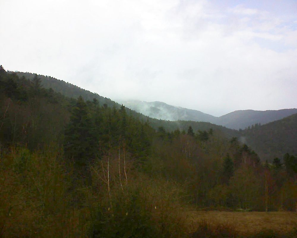 Le petit ballon vu depuis le Domaine Langmatt à Murbach le 01.03.2019 à 12:45 Le petit ballon (Alsace, Vosges) le 01.03.2019 à 12:45