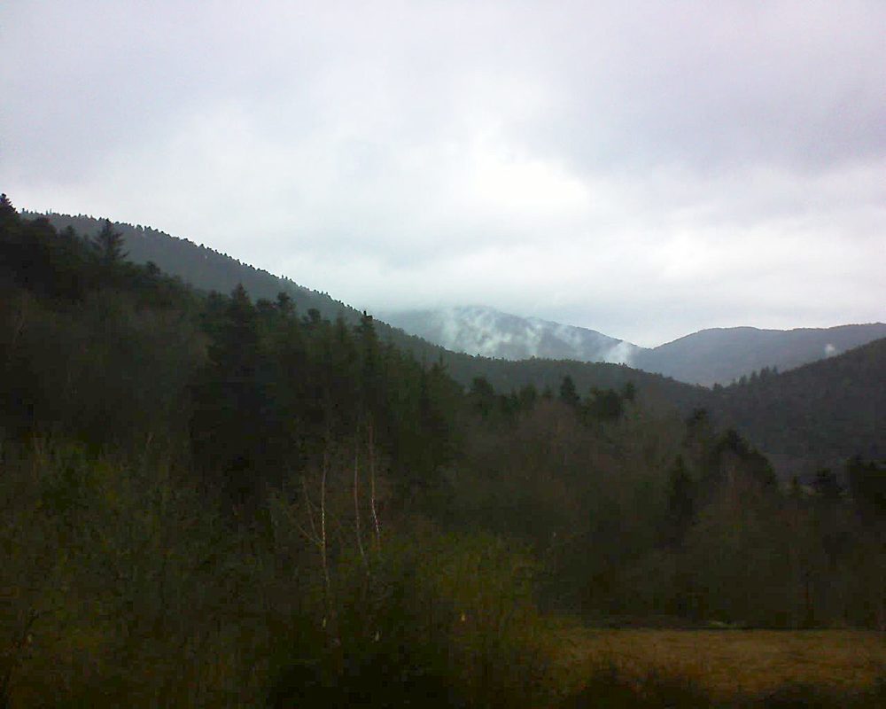 Le petit ballon vu depuis le Domaine Langmatt à Murbach le 01.03.2019 à 14:00 Le petit ballon (Alsace, Vosges) le 01.03.2019 à 14:00