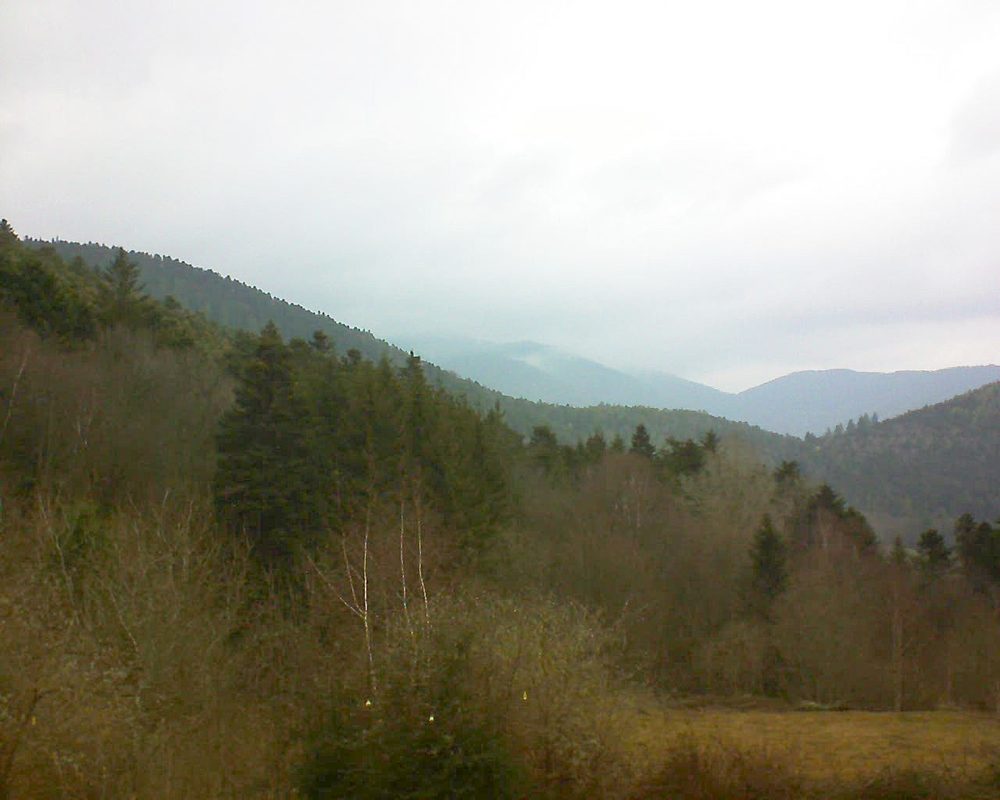 Le petit ballon vu depuis le Domaine Langmatt à Murbach le 02.03.2019 à 09:15 Le petit ballon (Alsace, Vosges) le 02.03.2019 à 09:15
