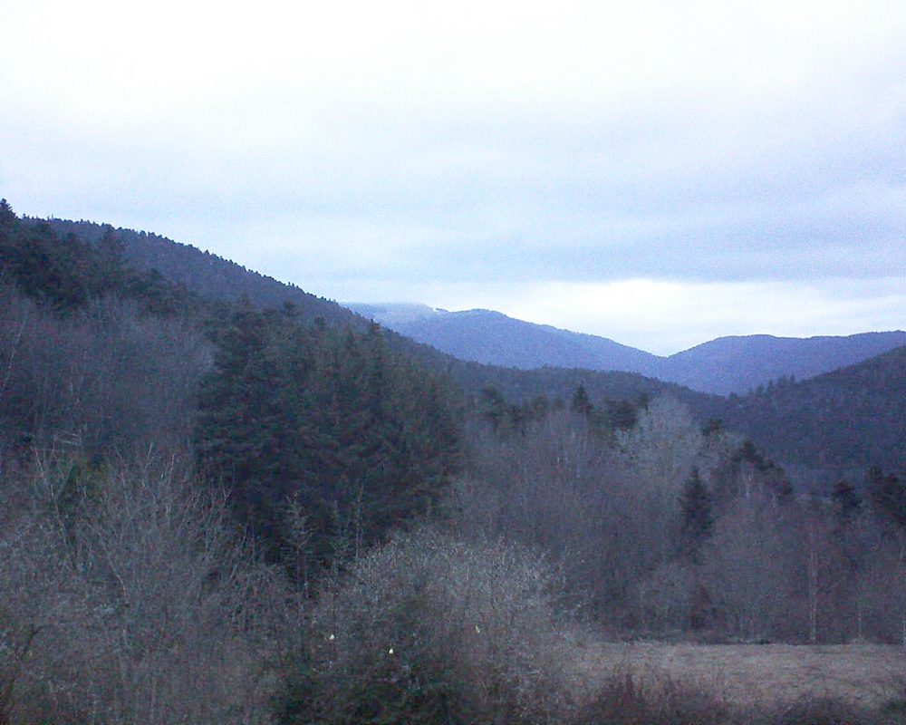 Le petit ballon vu depuis le Domaine Langmatt à Murbach le 03.03.2019 à 07:15 Le petit ballon (Alsace, Vosges) le 03.03.2019 à 07:15